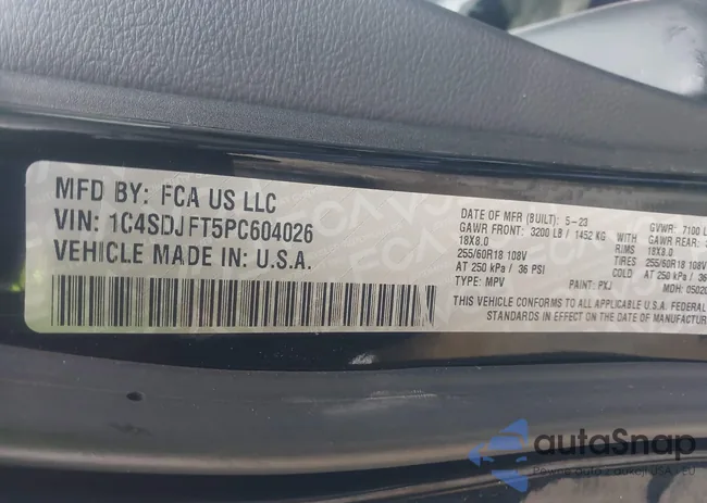 1C4SDJFT5PC604026: 44291508