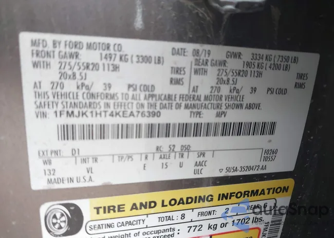 1FMJK1HT4KEA76390: 44290725