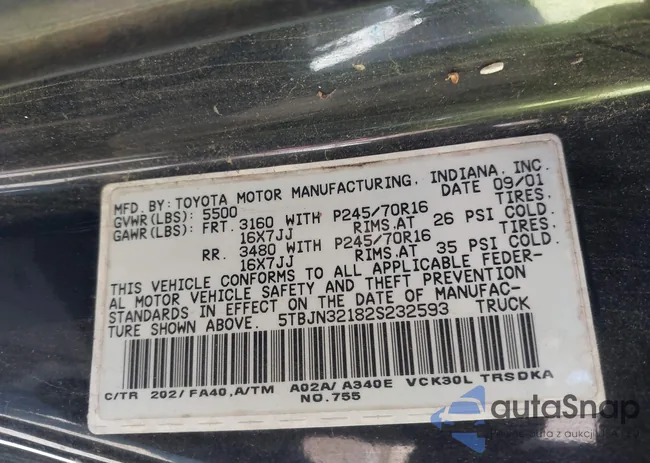 5TBJN32182S232593: 44290759