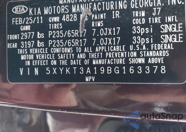 5XYKT3A19BG163378: 44290796