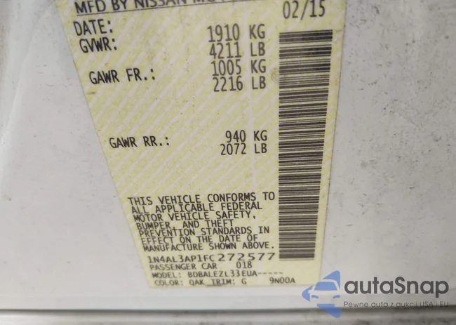 1N4AL3AP1FC272577: 44290808