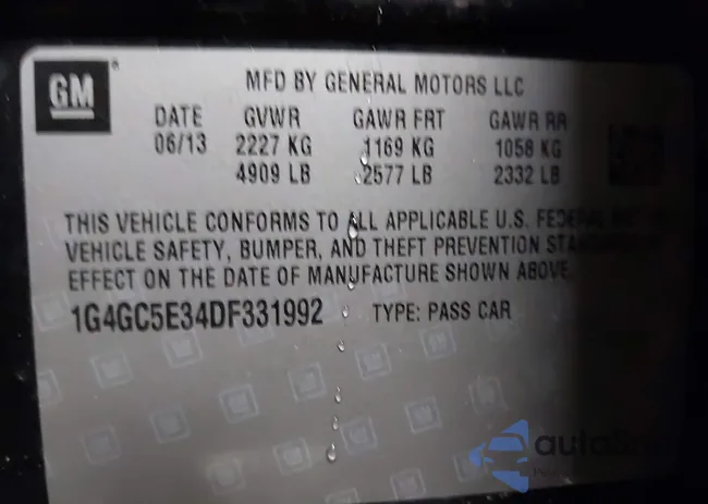 1G4GC5E34DF331992: 44290928