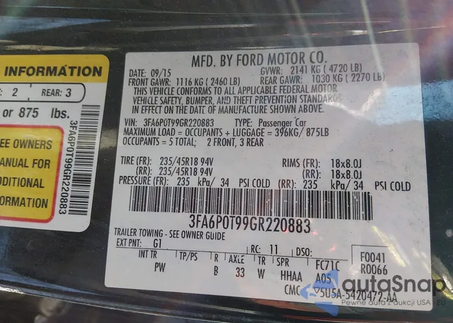 3FA6P0T99GR220883: 44290948