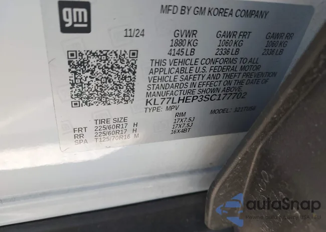 KL77LHEP3SC177702: 44292031