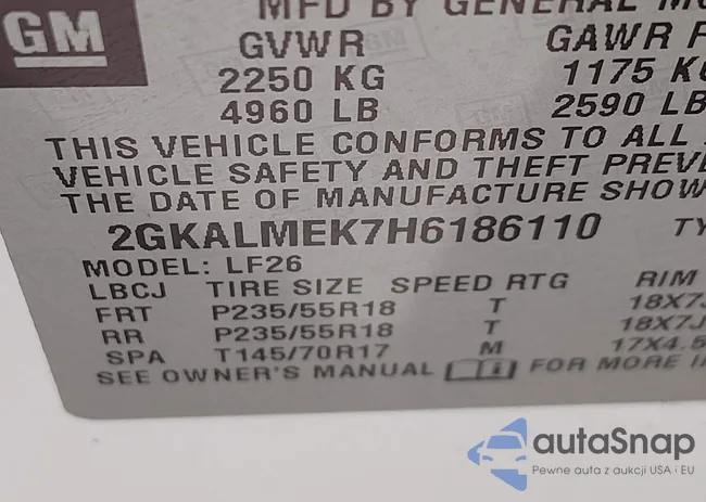 2GKALMEK7H6186110: 44292046