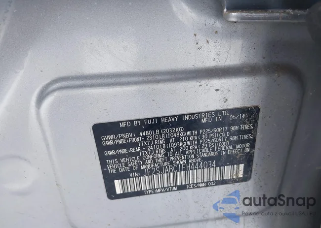 JF2SJABC1FH444034: 44292177