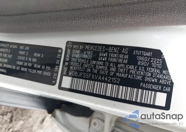 WDBJF55FXVA442152: 44292186