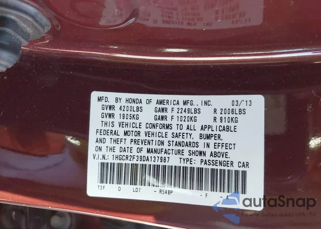 1HGCR2F39DA137987: 44292234