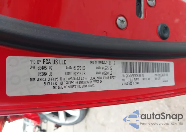 2C3CDZBT3GH138123: 44292256