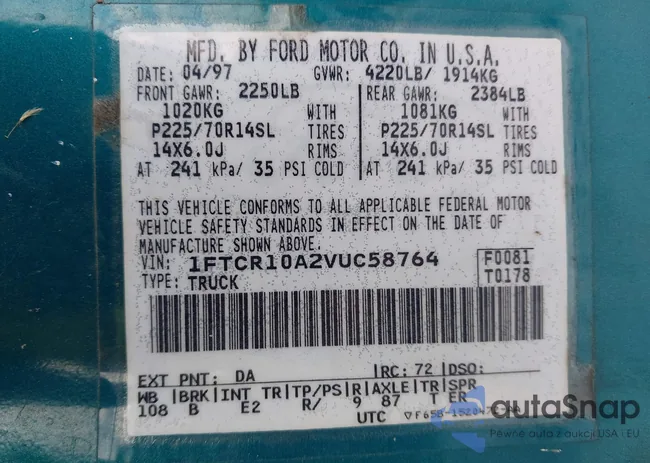 1FTCR10A2VUC58764: 44292270