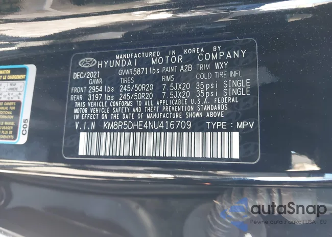 KM8R5DHE4NU416709: 44292393