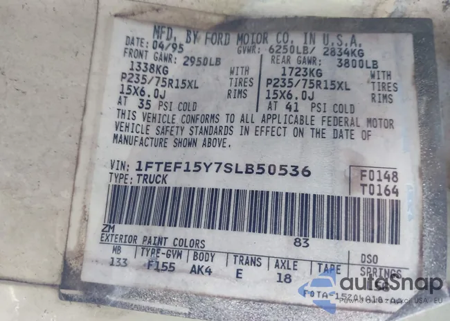 1FTEF15Y7SLB50536: 44292510