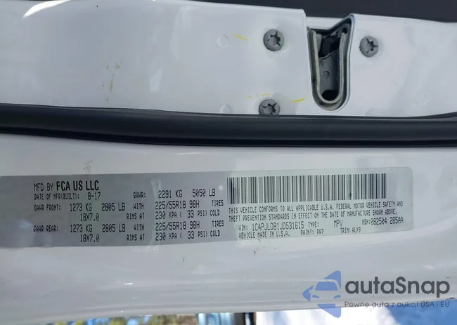 1C4PJLDB1JD531615: 44292549