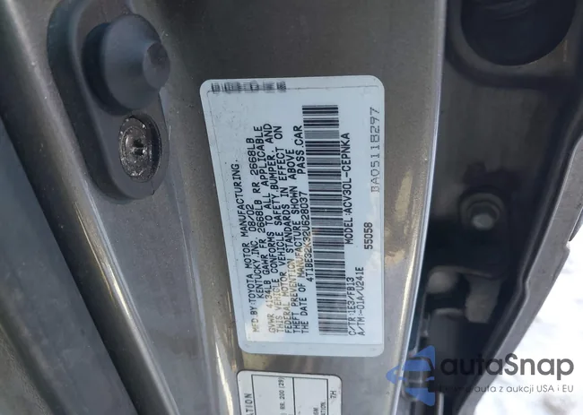 4T1BE32K32U628037: 44292560