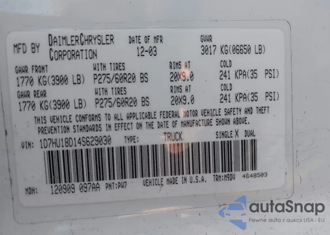 1D7HU18D14S629030: 44291671