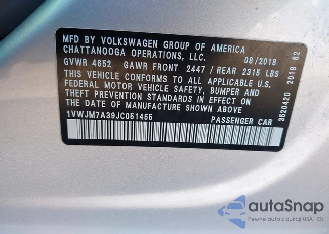 1VWJM7A39JC051455: 44291684