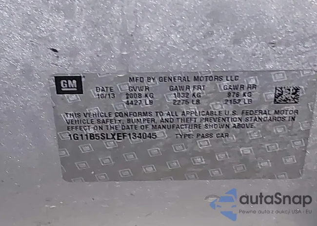 1G11B5SLXEF134045: 44291924