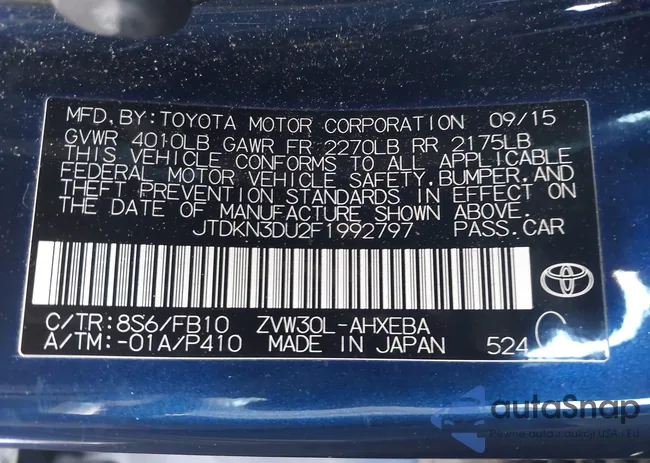 JTDKN3DU2F1992797: 44291941