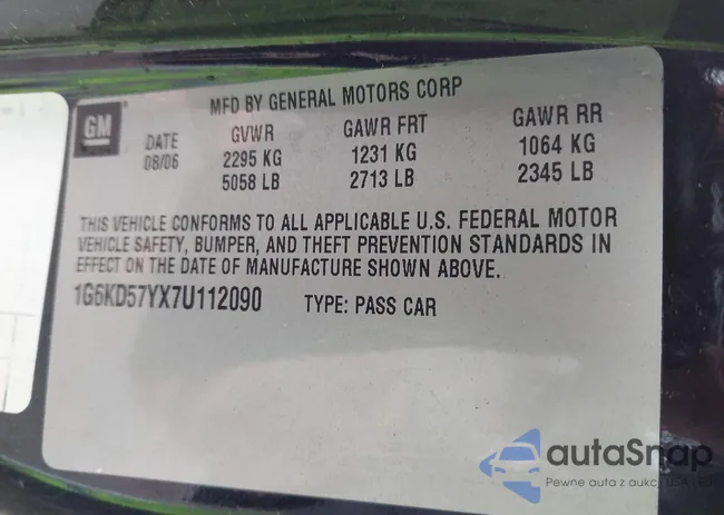 1G6KD57YX7U112090: 44291959