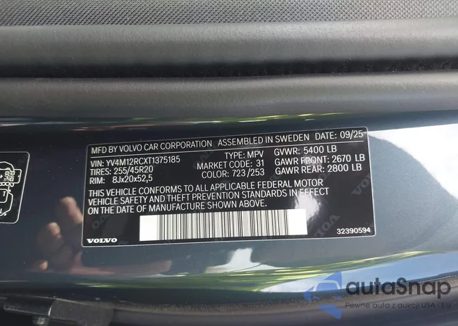 YV4M12RCXT1375185: 44292009