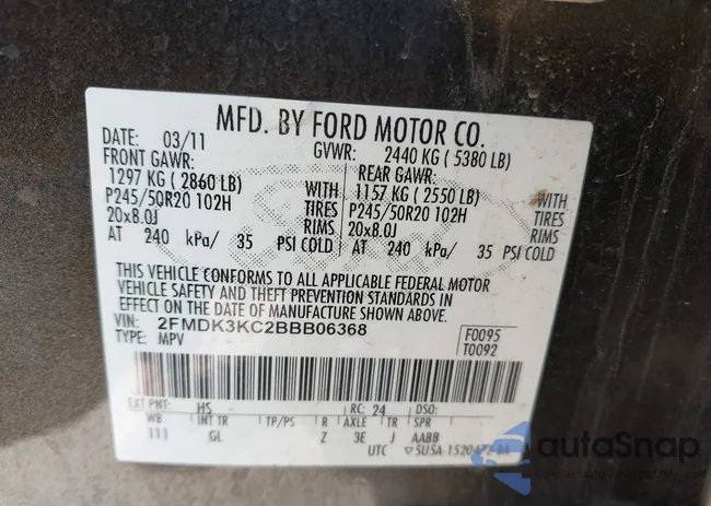 2FMDK3KC2BBB06368: 44293065