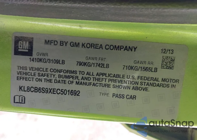 KL8CB6S9XEC501692: 44293108