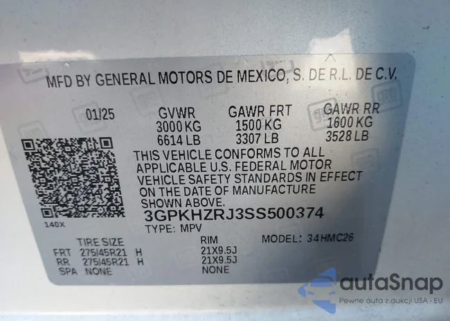 3GPKHZRJ3SS500374: 44293222