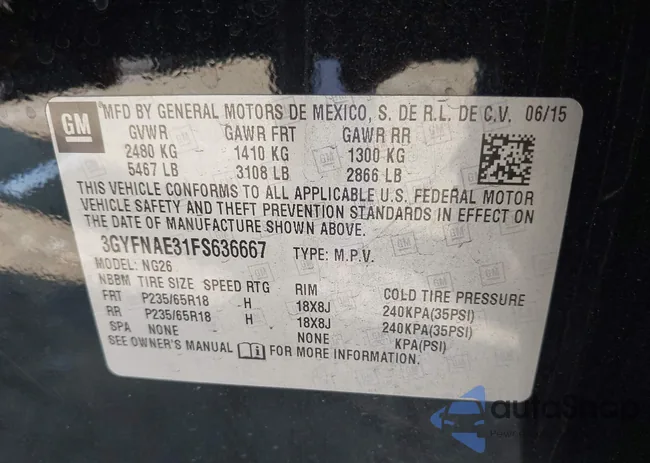 3GYFNAE31FS636667: 44293244