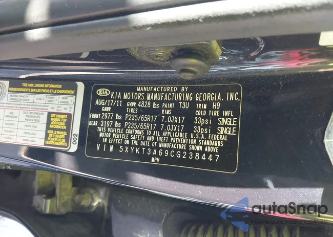 5XYKT3A69CG238447: 44293290