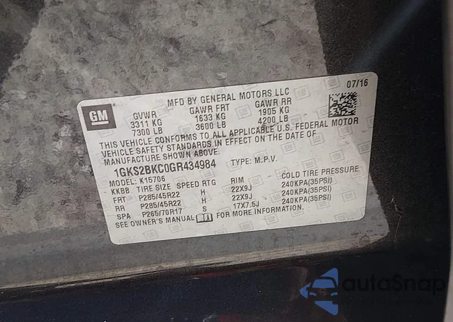 1GKS2BKC0GR434984: 44293310