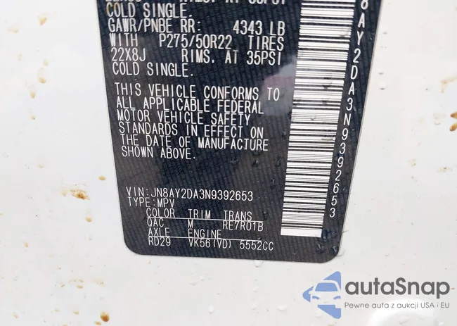 JN8AY2DA3N9392653: 44293348