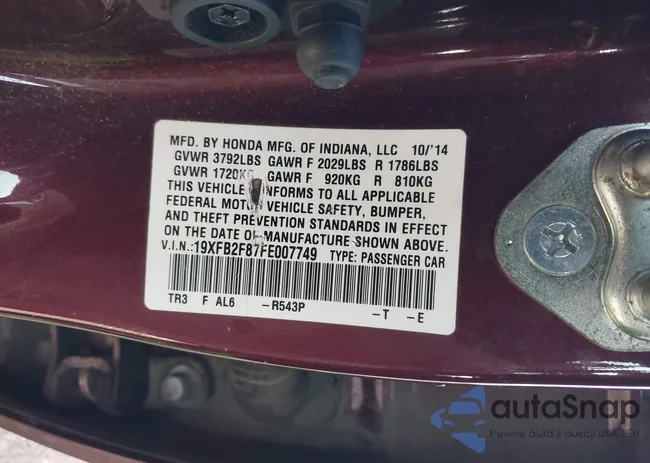 19XFB2F87FE007749: 44293408