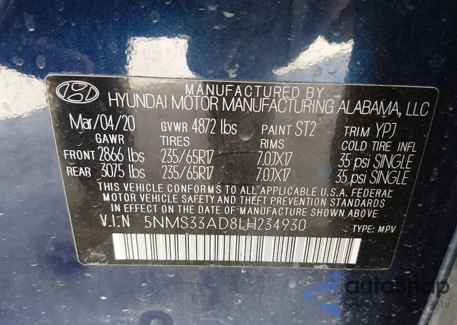 5NMS33AD8LH234930: 44293415