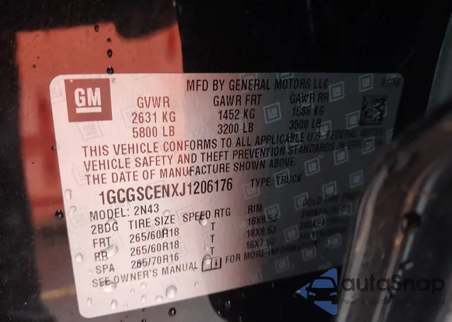 1GCGSCENXJ1206176: 44293418