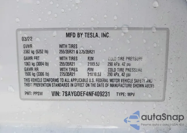 7SAYGDEF4NF409231: 44293467