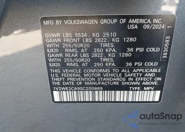 1V2WE2CA9SC200869: 44292661