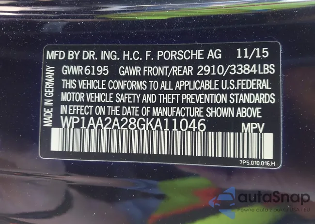 WP1AA2A28GKA11046: 44292733