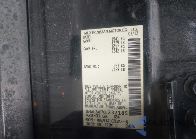 1N4AL2AP7CC232185: 44292744