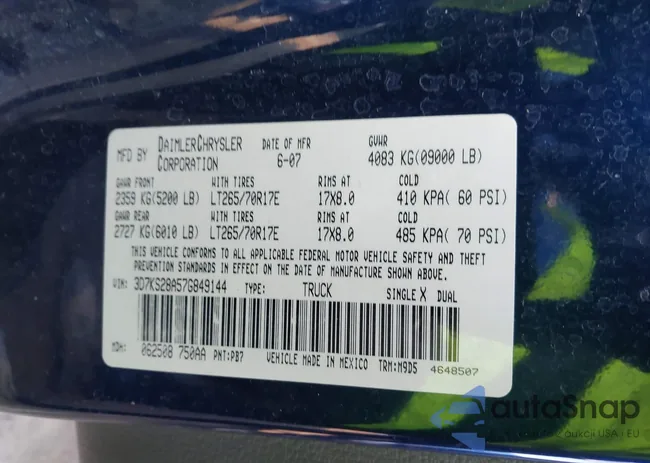 3D7KS28A57G849144: 44292756