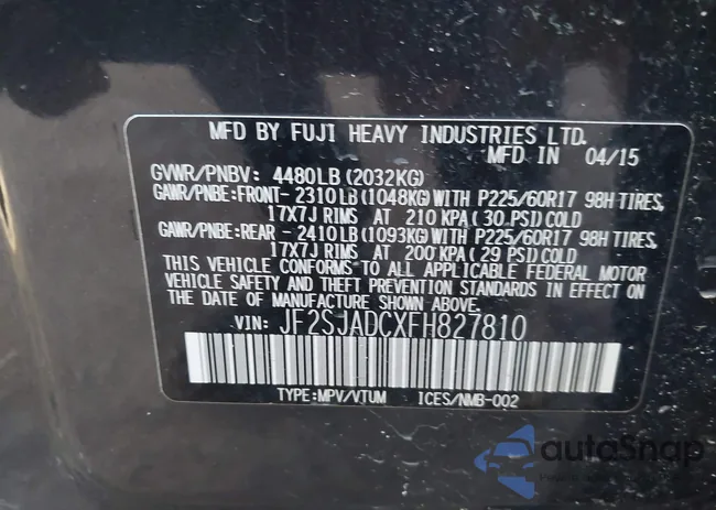JF2SJADCXFH827810: 44292772