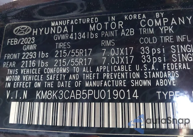 KM8K3CAB5PU019014: 44292892