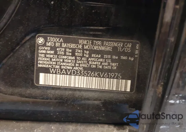 WBAVD33526KV61975: 44292951