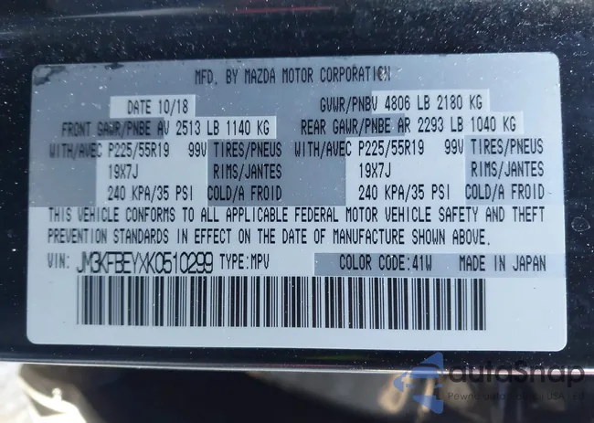 JM3KFBEYXK0510299: 44292961