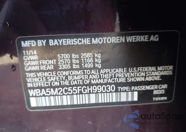 WBA5M2C55FGH99030: 44294170