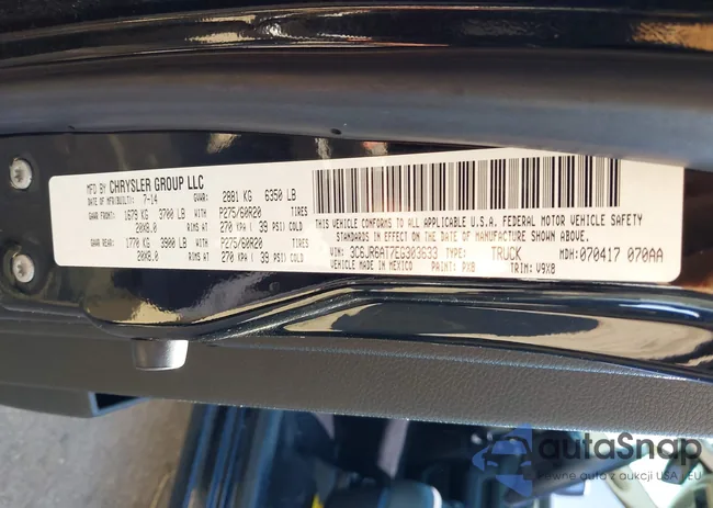 3C6JR6AT7EG303633: 44294207