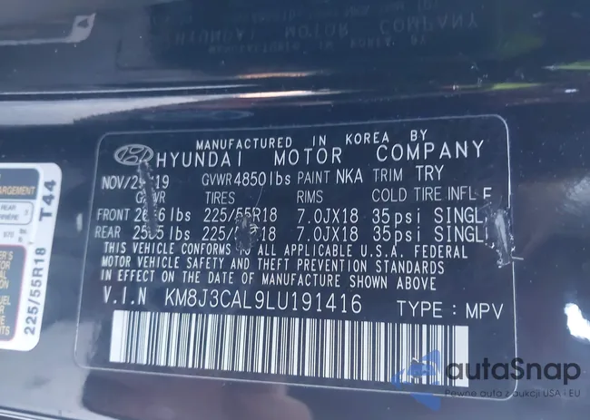 KM8J3CAL9LU191416: 44294241