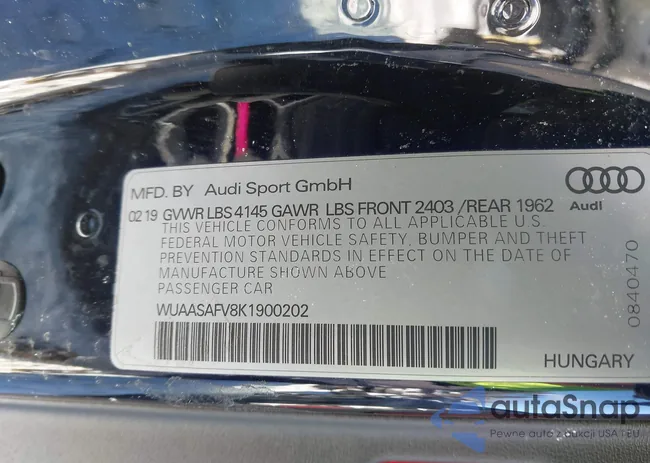 WUAASAFV8K1900202: 44294249