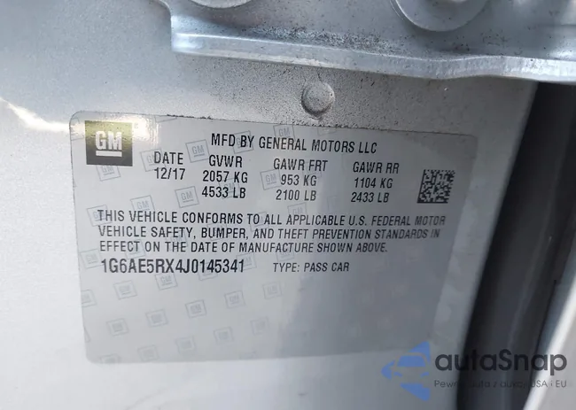 1G6AE5RX4J0145341: 44294291