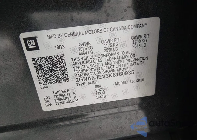 2GNAXJEV3K6160935: 44294298