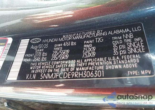 5NMJFCDE9RH306301: 44294307